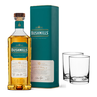 Bushmills 10Y Old Single Malt 700 + 2 Glasses