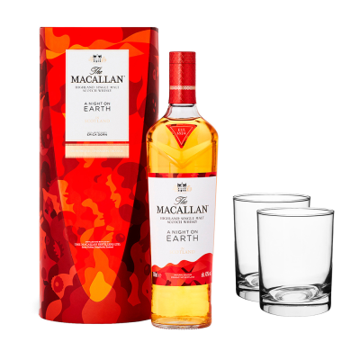 Macallan A Night On Earth 700ml + 2 Glasses