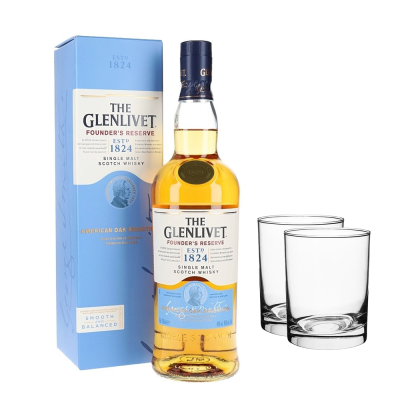 Glenlivet Founder's Reserve 700 + 2 Glasses