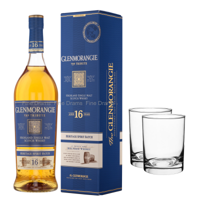 Glenmorangie 16Y Single Malt Scotch Whisky 1000 + 2 Glasses