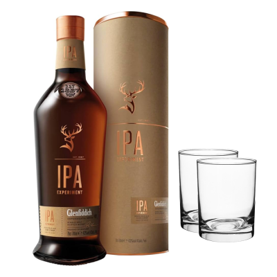Glenfiddich IPA Experiment 700 + 2 Glasses