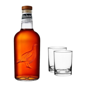 Naked Grouse Blended Scotch Whisky 700ml + 2 Glasses
