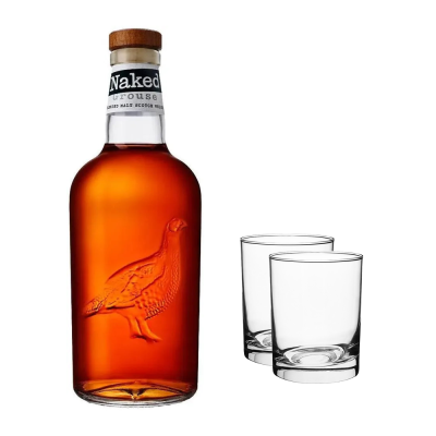 Naked Grouse Blended Scotch Whisky 700ml + 2 Glasses