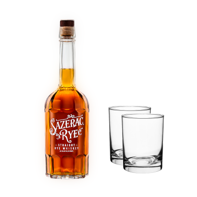 Sazerac Rye Whiskey 700ml + 2 Glasses
