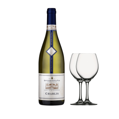 Bouchard Chablis Aine & Fils 2022 + 2 Galsses