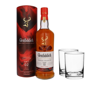 Glenfiddich Perpetual Collection Vat 02 1000ml + 2 Glasses