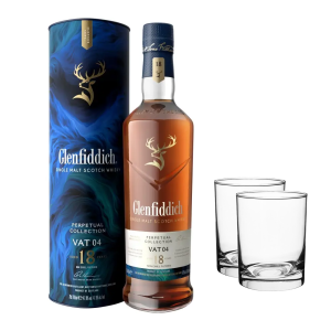 Glenfiddich Perpetual Collection 18 Years Vat 04 700ml + 2 Galsses