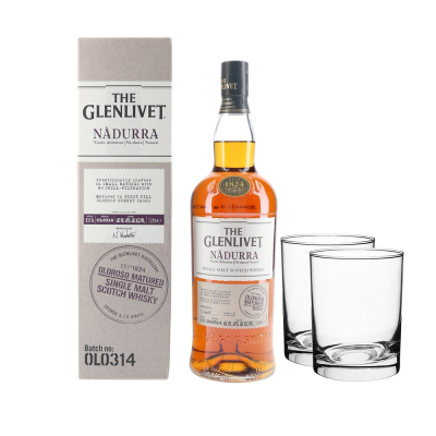 The Glenlivet Nadurra Oloroso 1000ml + 2 Glasses