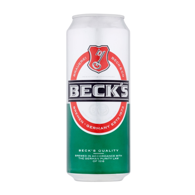Becks Beer Can 500mL